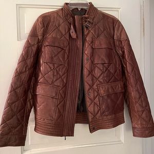 Eddie Bauer Leather Bomber Jacket. Size medium. Excellent condition. Beautiful!